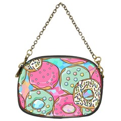 Donut Pattern Texture Colorful Sweet Chain Purse (two Sides) by Grandong