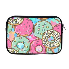 Donut Pattern Texture Colorful Sweet Apple Macbook Pro 17  Zipper Case by Grandong