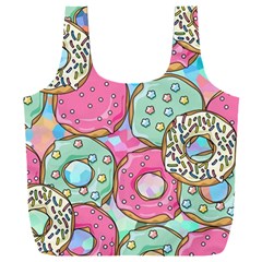 Donut Pattern Texture Colorful Sweet Full Print Recycle Bag (xxxl) by Grandong