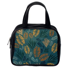 Leaves Pattern Texture Plant Classic Handbag (one Side)