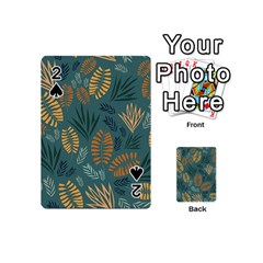 Leaves Pattern Texture Plant Playing Cards 54 Designs (mini) by Grandong
