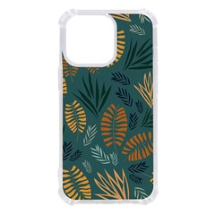 Leaves Pattern Texture Plant Iphone 13 Pro Tpu Uv Print Case by Grandong