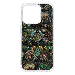 Digital Art Triangle Pattern Texture Mosaic Iphone 14 Pro Tpu Uv Print Case by Grandong