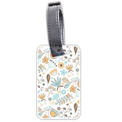 Pattern Flower Leaves, Luggage Tag (two Sides) by Grandong