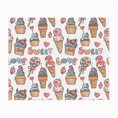 Love Pattern Texture Small Glasses Cloth