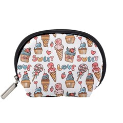 Love Pattern Texture Accessory Pouch (Small)