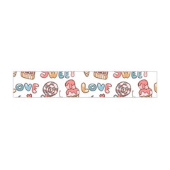 Love Pattern Texture Premium Plush Fleece Scarf (Mini)