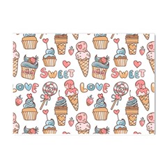 Love Pattern Texture Crystal Sticker (A4)