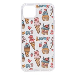 Love Pattern Texture Iphone 14 Plus Tpu Uv Print Case by Grandong