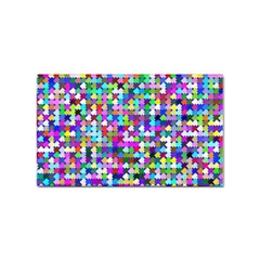 Texture Colorful Abstract Pattern Sticker Rectangular (100 Pack)