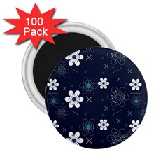 Flower Pattern Texture 2.25  Magnets (100 pack) 