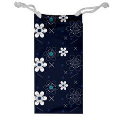 Flower Pattern Texture Jewelry Bag