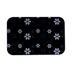 Flower Pattern Texture Open Lid Metal Box (Silver)  