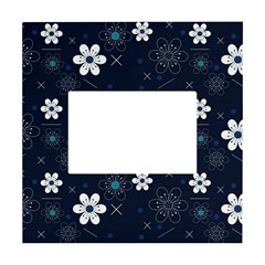 Flower Pattern Texture White Box Photo Frame 4  x 6 