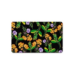 Flower Pattern Art Floral Texture Magnet (Name Card)