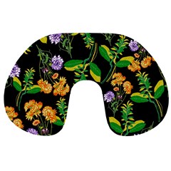 Flower Pattern Art Floral Texture Travel Neck Pillow