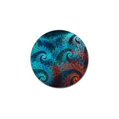 Spiral Abstract Pattern Abstract Golf Ball Marker by Grandong