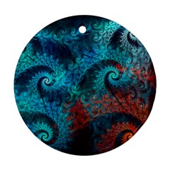 Spiral Abstract Pattern Abstract Round Ornament (two Sides) by Grandong