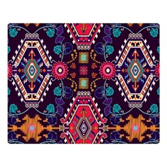 Pattern Ornament Motif Colorful Texture Premium Plush Fleece Blanket (large) by Grandong