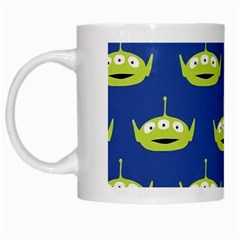 Alien Pattern White Mug by Ndabl3x