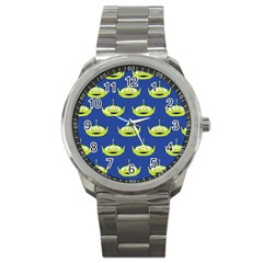 Alien Pattern Sport Metal Watch by Ndabl3x