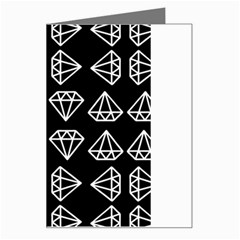 Black Diamond Pattern Greeting Card by Ndabl3x