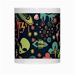 Alien Rocket Space Aesthetic White Mug Center