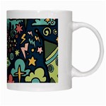 Alien Rocket Space Aesthetic White Mug Right