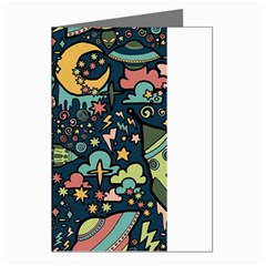 Alien Rocket Space Aesthetic Greeting Cards (pkg Of 8) by Ndabl3x