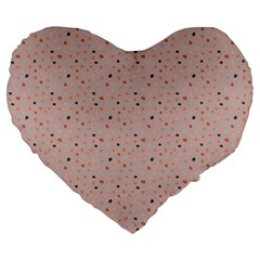 Punkte Large 19  Premium Flano Heart Shape Cushions by zappwaits