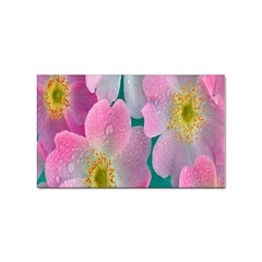 Pink Neon Flowers, Flower Sticker Rectangular (10 Pack) by nateshop