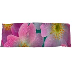 Pink Neon Flowers, Flower Body Pillow Case Dakimakura (two Sides) by nateshop