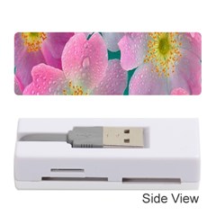 Pink Neon Flowers, Flower Memory Card Reader (stick) by nateshop