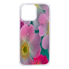 Pink Neon Flowers, Flower Iphone 14 Pro Max Tpu Uv Print Case