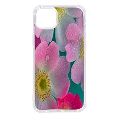 Pink Neon Flowers, Flower Iphone 14 Plus Tpu Uv Print Case by nateshop