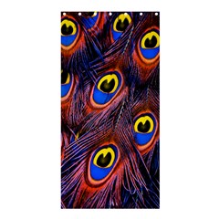 Peacock-feathers,blue,yellow Shower Curtain 36  X 72  (stall)  by nateshop