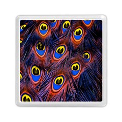 Peacock-feathers,blue,yellow Memory Card Reader (square) by nateshop