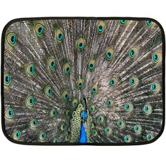 Peacock-feathers1 Fleece Blanket (mini)