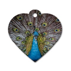 Peacock-feathers2 Dog Tag Heart (two Sides) by nateshop