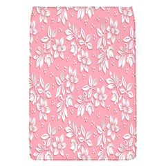 Pink Texture With White Flowers, Pink Floral Background Removable Flap Cover (s) by nateshop