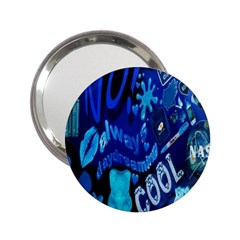 Really Cool Blue, Unique Blue 2 25  Handbag Mirrors by nateshop