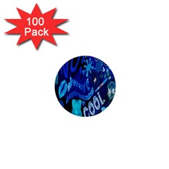 Really Cool Blue, Unique Blue 1  Mini Buttons (100 Pack)  by nateshop