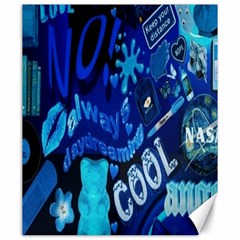 Really Cool Blue, Unique Blue Canvas 20  X 24  by nateshop