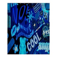 Really Cool Blue, Unique Blue Shower Curtain 60  X 72  (medium)  by nateshop