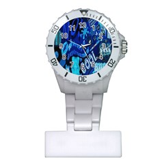 Really Cool Blue, Unique Blue Plastic Nurses Watch by nateshop