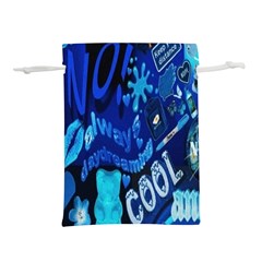 Really Cool Blue, Unique Blue Lightweight Drawstring Pouch (m) by nateshop