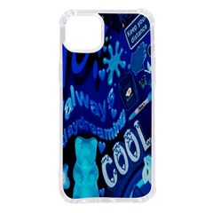 Really Cool Blue, Unique Blue Iphone 14 Plus Tpu Uv Print Case by nateshop