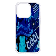 Really Cool Blue, Unique Blue Iphone 14 Pro Tpu Uv Print Case by nateshop