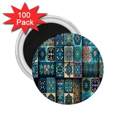 Texture, Pattern, Abstract, Colorful, Digital Art 2 25  Magnets (100 Pack)  by nateshop