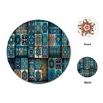 Texture, Pattern, Abstract, Colorful, Digital Art Playing Cards Single Design (Round) Front